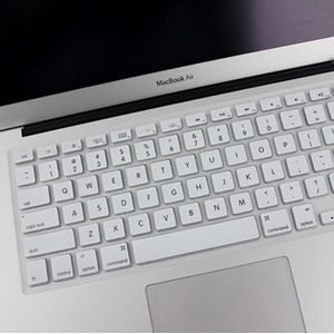 MacBook Air 13.3 inch / Pro Retina 13.3 en 15.4 inch (USA versie) / A1398 / A1425 / A1369 / A1466 / A1502 zacht Siliconen ENKAY Toetsenbord Protector Skin Wit