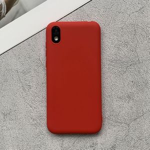 Voor Huawei Honor Play 3e Shockproof Frosted TPU Beschermhoes(Rood)
