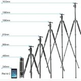 TRIOPO 554 verstelbare draagbare aluminium aalloy statief met D-2A bal hoofd voor spiegelreflex camera