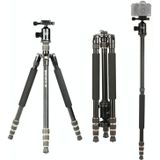 TRIOPO 554 verstelbare draagbare aluminium aalloy statief met D-2A bal hoofd voor spiegelreflex camera