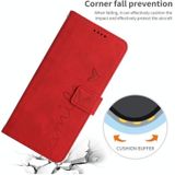 Voor Xiaomi Mi 11 Lite Skin Feel Heart Pattern lederen telefoonhoesje