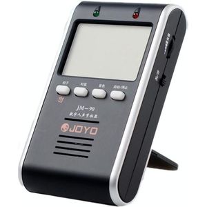 JOYO JM-90 Mini Portable Oplaadbare Clip-on LED Indicator Elektronische Digitale Metronome Tone Generator Tuner voor gitaar viool Ukulele (Zwart)