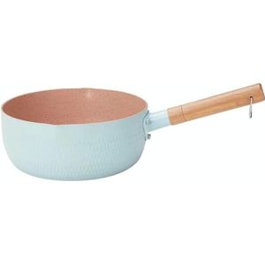 18cm Zonder Deksel Kook Instant Noedels Non-stick Pan Baby Voedingssupplement Pan Maifan Steen Kleine Melkpot (Blauw)