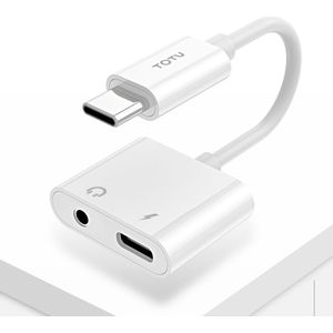 TOTUDESIGN glorie serie EAUA-014 USB-C / Type-C naar USB-C / Type-C + 3 5 mm Jack Gratis Audio adapterkabel