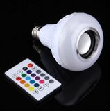 12W RGB LED Bluetooth spreker licht  E27 spaarlampen met afstandsbediening  AC 100-240V