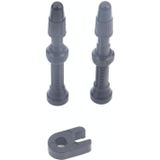 A5700 2 PCS 40mm Black French Tubeless Valve Core with A-type Wrench for Road Bike