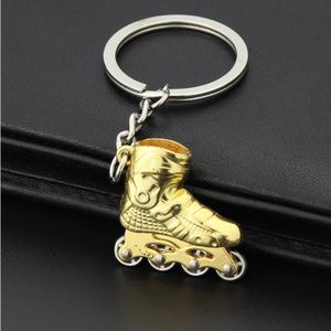 Creatieve Simulatie Skates Sleutelhanger Gepersonaliseerde Hanger Gift (Goud)