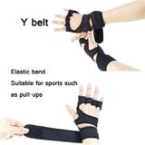 Half-Finger sporthandschoenen Non-Slip Siliconen Fitness Equipment Handschoenen Sport Compressie polsbandjes  Specificatie: S (Zwart)