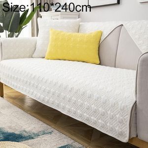 Vier seizoenen universele eenvoudige moderne antislip volledige dekking sofa cover  maat: 110x240cm (houndstooth beige)