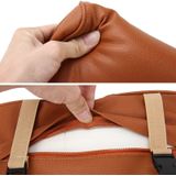 Universele auto PU leder en traagschuim verpakt armsteun vak ademend auto armsteun vak Mat met telefoon houder opslag Bag(Brown)