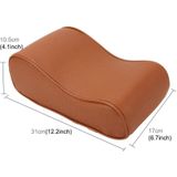 Universele auto PU leder en traagschuim verpakt armsteun vak ademend auto armsteun vak Mat met telefoon houder opslag Bag(Brown)