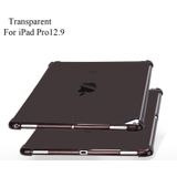 Zeer transparante TPU volledige Thicken hoeken schokbestendige beschermende case voor iPad Pro 12 9 (2017) & (2015) (zwart)