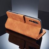 Dg. MING retro olie kant horizontale flip case voor Huawei P20 Pro  met houder & kaartsleuven & portemonnee (grijs)