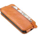 Voor Huawei nova 10 Zipper Wallet Vertical Flip Leather Phone Case (Bruin)
