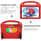 Voor Lenovo Tab K10 Liefde Kleine Palm Houder EVA Tablet Case (Rood)