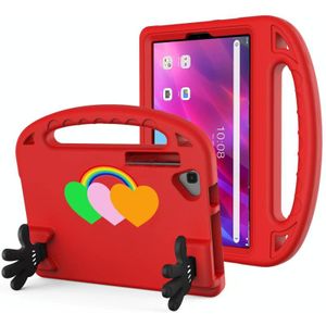 Voor Lenovo Tab K10 Liefde Kleine Palm Houder EVA Tablet Case (Rood)