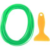 5m flexibele Trim voor DIY auto auto interieur Moulding Trim decoratieve lijn Strip met Film Scraper(Green)