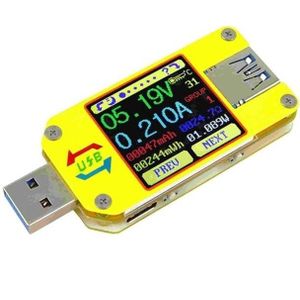 USB 3.0 Color Display Screen Tester Voltage-current Measurement Type-C Meter  Ondersteuning Android APP  Model:UM34 zonder Bluetooth