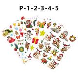 3 Set Kerst Cartoon Illustratie Kinderen Speelgoed Stickers  Maat: 148x210mm (P-4)