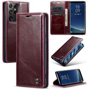 Voor Samsung Galaxy S8+ CaseMe 003 Crazy Horse textuur lederen telefoonhoes