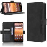 Voor AT&T Motivate Max U668AA Skin Feel Calf Texture Card Slots Leather Phone Case(Black)