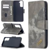 Voor Samsung Galaxy S30 Plus Matching Color Crocodile Texture Horizontale Flip PU Lederen case met Wallet & Holder & Card Slots(Grijs)