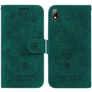 Voor Huawei Y5 2019 / Honor 8s Butterfly Rose Lederen telefoonhoesje