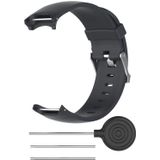 Smart Watch silicone polsband horlogeband voor Garmin approach S3 (zwart)