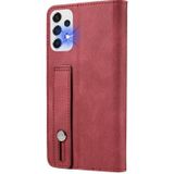 For Samsung Galaxy A53 Wristband Magnetic Leather Phone Case(Red)