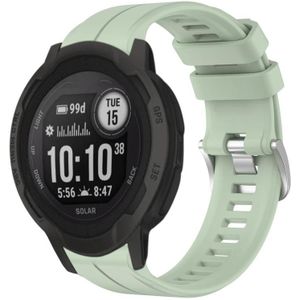 Voor Garmin Instinct 2 Solar effen kleur sport siliconen horlogeband