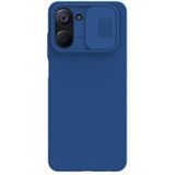 Voor Realme 10 4G NILLKIN Black Mirror Series Camshield PC Phone Case(Blauw)