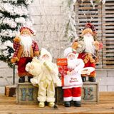 Kerstversiering Permanent Santa Claus Doll Kerstrugzak Old Man Doll Ornaments  Specificatie: Chef-kok