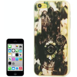 iPhone 5C Hamsa / oog van fatima patroon beschermend Kunststof QYG back cover Hoesje