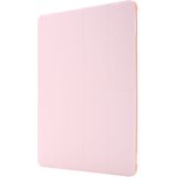 Voor iPad 10.2 Airbag Vervorming Horizontale Flip Lederen Kast met houder & penhouder(roze)