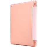 Voor iPad 10.2 Airbag Vervorming Horizontale Flip Lederen Kast met houder & penhouder(roze)