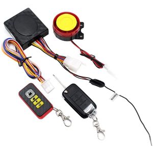 Motorfiets slimme unidirectionele Security alarm systeem met afstandsbediening/opvouwbare sleutel  zonder batterij