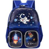 Kleuterschool Kinderen Leuke Cartoon Rugzak Schooltas (Astronaut Blue)