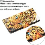 Voor iPhone 12 Pro Max Geschilderd Patroon Horizontale Flip Leathe Case (Leopard)