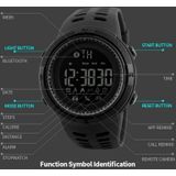SKMEI 1250 Heren Outdoor Waterproof Sports Digital Watch Multi-Function Watch (Goud/Rood)