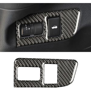 Auto Carbon Fiber Trunk Switch Decoratieve Sticker voor Subaru BRZ / Toyota 86 2013-2017  Left Drive (Zwart)