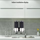 Dual Hotel douche handmatige dispenser muur gemonteerd wassen vloeibare shampoo zeep fles  capaciteit: 1000ml (roestvrijstaal)