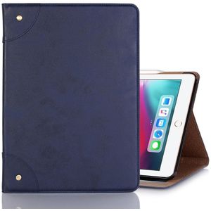 Retro boek stijl horizontale Flip PU lederen case voor iPad Pro 12 9 inch (2018)  met houder & kaartsleuven & portemonnee (marineblauw)