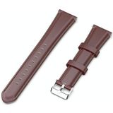 Voor Garmin Forerunner 245 Oil Wax Kalfsleer Strap(Bruin)