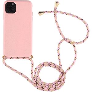 Voor iPhone 11 TPU Anti-Fall Mobiele Telefoon Case Met Lanyard (Rose Gold)