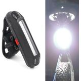 2 STKS LED oplaadbare fietswaarschuwingsstrip achterlicht (OPP wit licht)