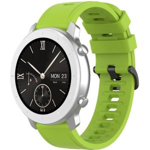 Voor Amazfit GTR Siliconen Smart Watch Vervanging Strap Polsbandje  Maat:20mm(Groen)