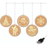 LED String Lights Kerst decoratie lichten holiday decoratie gordijnen USB-verlichting  stijl: USB