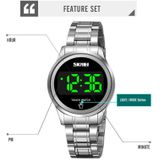 SKMEI 1737 Ronde wijzerplaat LED Digital Display Touch Luminous Electronic Watch (Gold)
