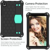 For Samsung Galaxy Tab A7 Lite 8.7  T220/T225 Honeycomb Design EVA + PC Four Corner Shockproof Protective Case with Strap(Black+Mint)