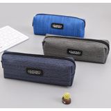 6 PCS Oxford Cloth Pencil Case Student Portable Horizontale Potlood Tas (Donkerblauw)